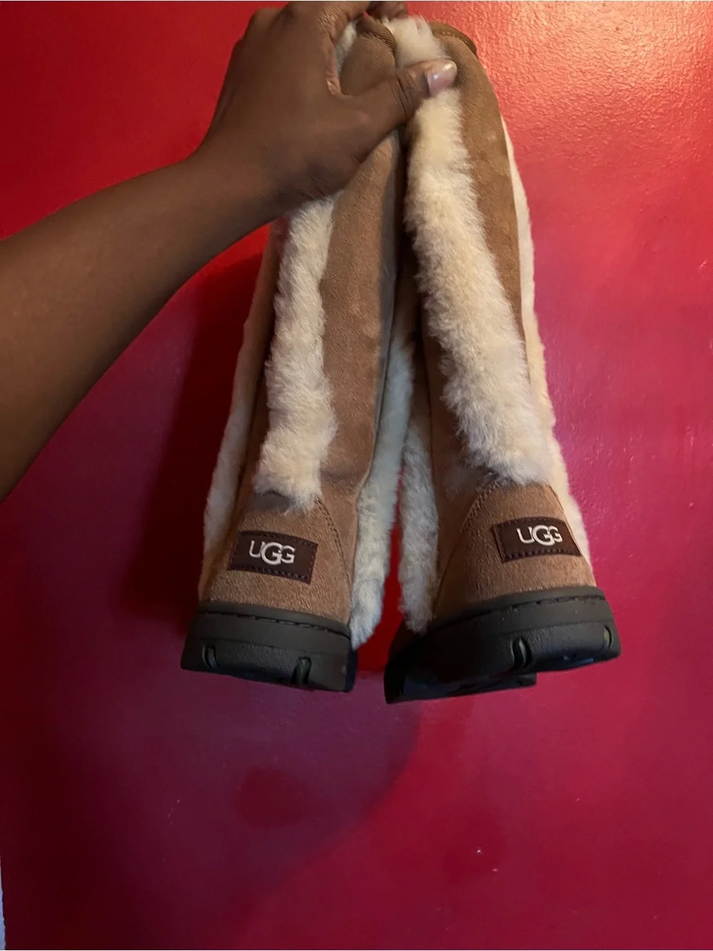 Classic Shearling-Lined Tall Boot - Chestnut